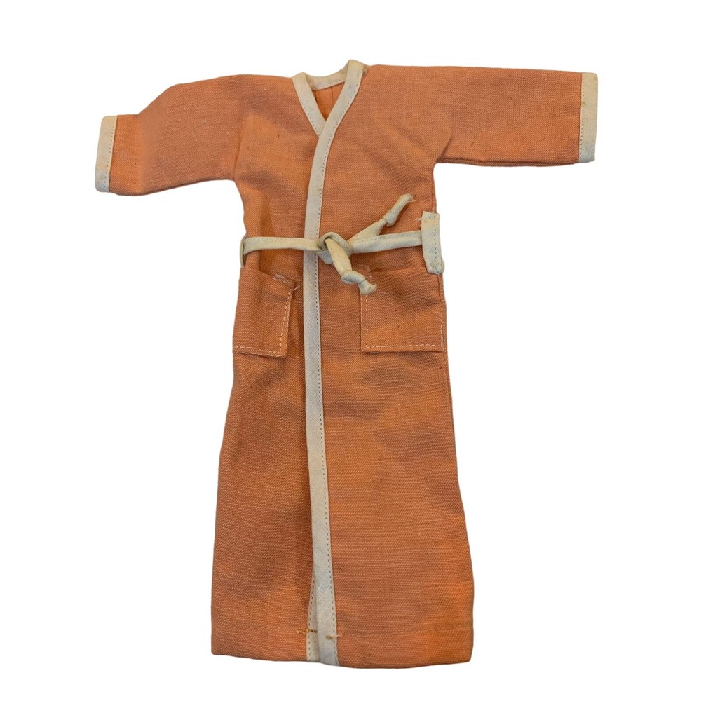 Handmade Ken Barbie Size Orange Doll Robe Clothing